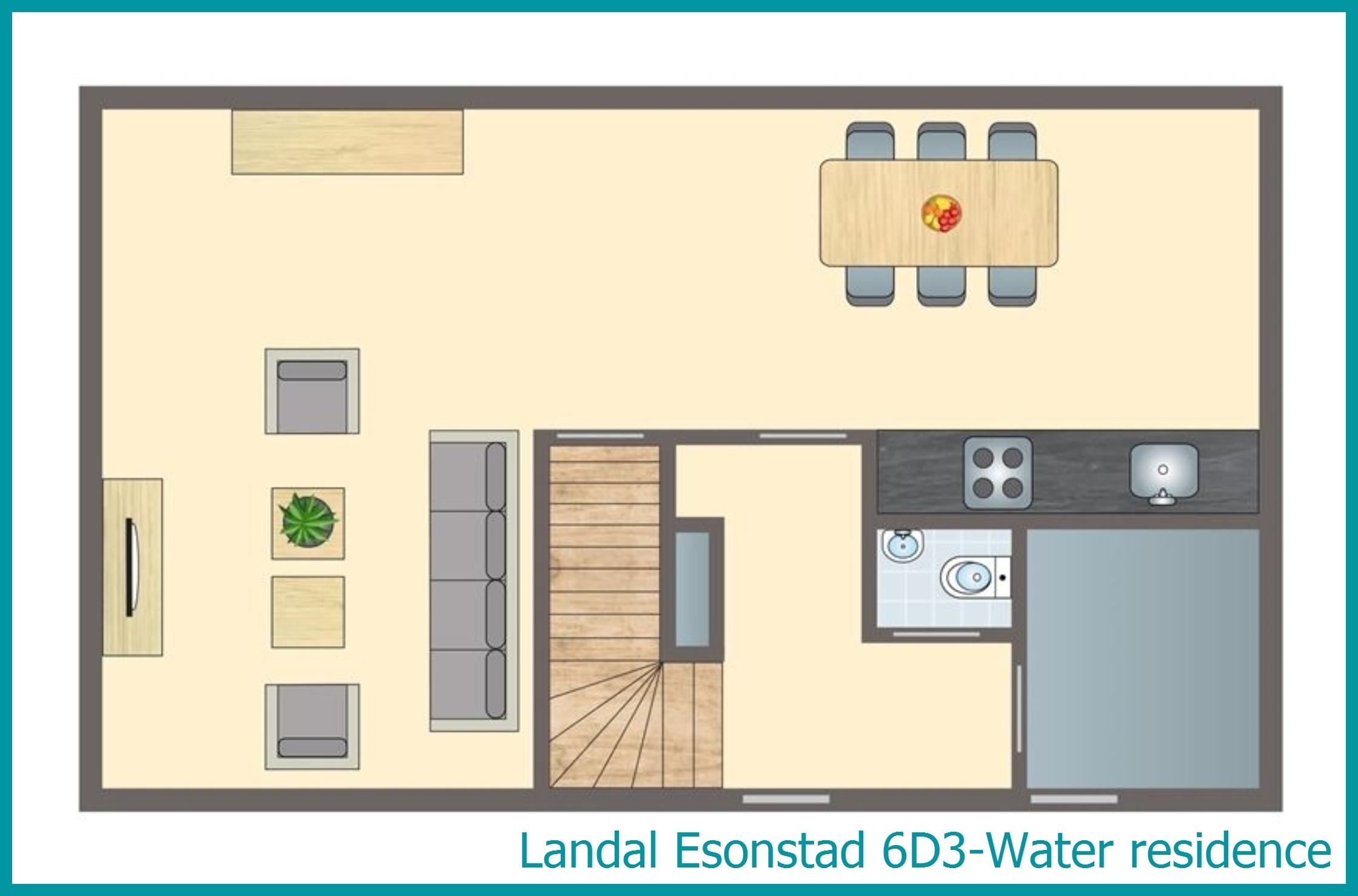 6-person residence 6D3-Water residence at Esonstad